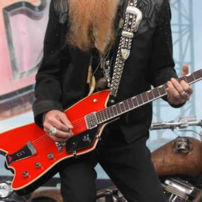Gretsch Billy Bo Firebird Hand signed and Pinstriped by Billy Gibbons ZZ TOP 2006 - Red image 15
