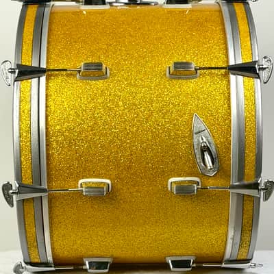 Trixon 20/13/16/5x14" 60's "Luxus" Outfit Drum Set - Gold Sparkle image 8