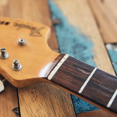 Fender Mustang Guitar with Rosewood Fretboard 1966 - Dakota Red image 12