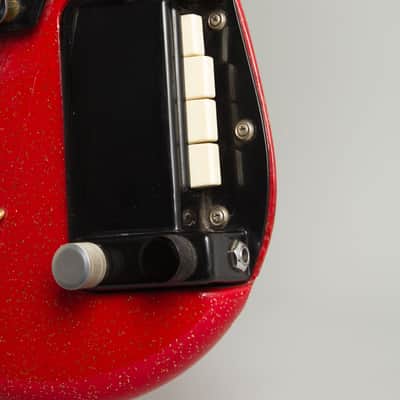 Wandre Noble "Powertone" Semi-Hollow Body Electric Guitar, c. 1964, ser. #680, black hard shell case. image 13