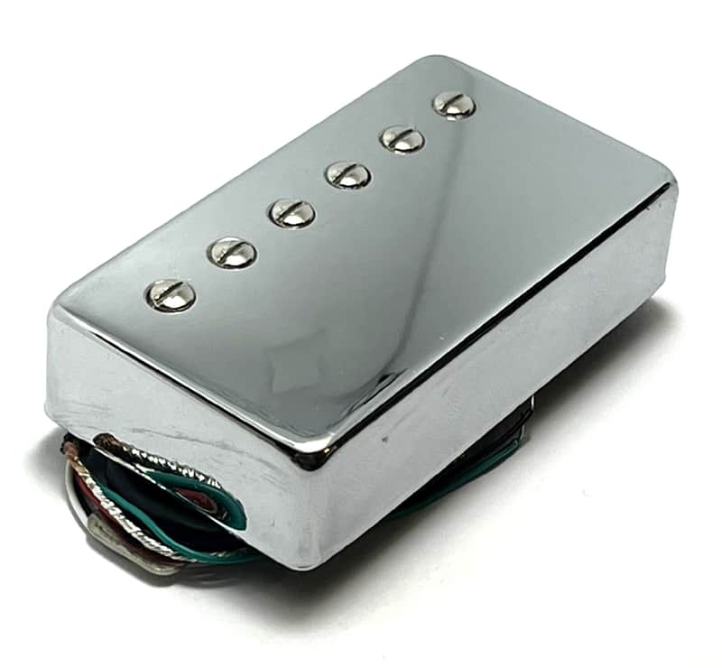 Dragonfire Covered A5 Bucker Neck Position Dedicated Pickup ~ AlNiCo Neck Humbucker ~ Covered Chrome image 1
