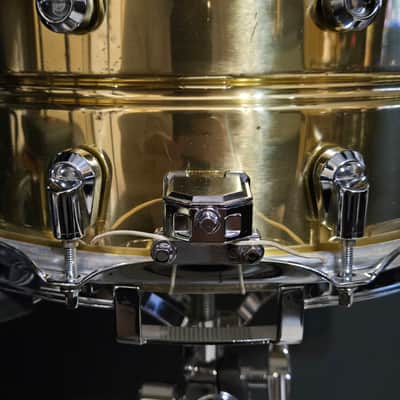 Yamaha SD4470 Nouveau 14x7" Brass Snare Drum image 4