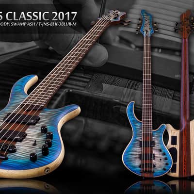 Mayones Patriot 5 Classic 2017 3Tone Blue Burst image 2