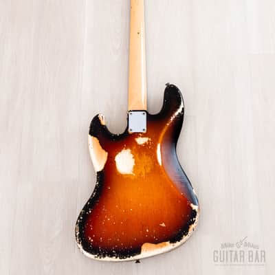 1968 Fender Jazz Bass Sunburst Faux Burst Vintage Bass w/ Case image 3