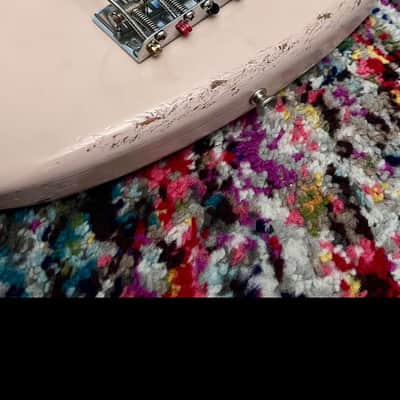 Upgraded Fender Flea Jazz Bass (Shell Pink, Road Worn) + Deluxe Case + Custom Features image 5