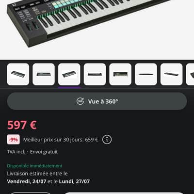 Novation ReMOTE 61 SL MKIII MIDI Controller 2018 - Present - Black image 5