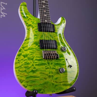 PRS Custom 24 Quilt Artist Top Eriza Verde Green with White Back Custom Color image 1
