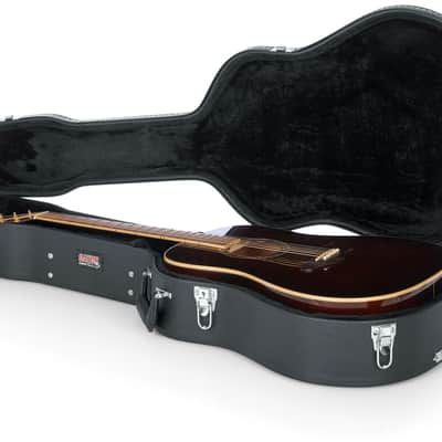Gator - GW-DREAD - Dreadnaught Guitar Deluxe Wood Case - Black (GW-DREAD) image 7