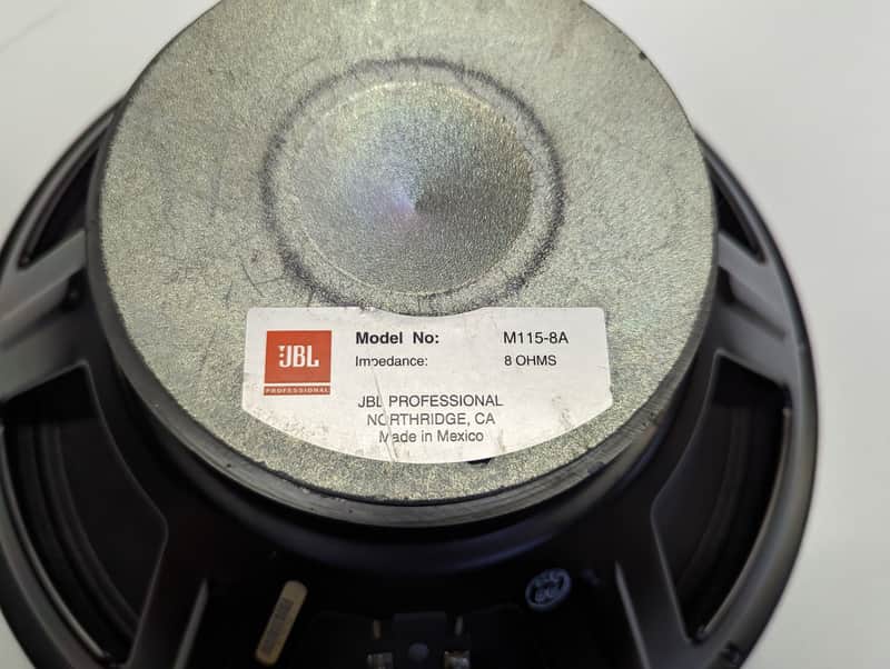 Matched Pair! JBL M115-8A 225 Watt 15