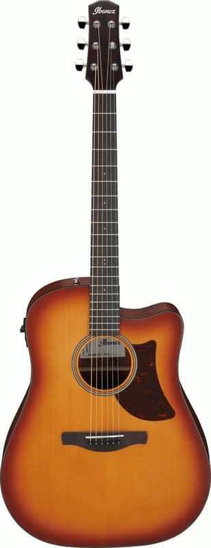 Ibanez AAD50CE Light Brown Sunburst Low Gloss Advanced Acoustic Guitar image 1