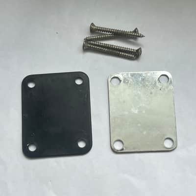 1974 Fender 4 Bolt Neck Plate for Telecaster / Precision Bass / Mustang - Chrome image 3