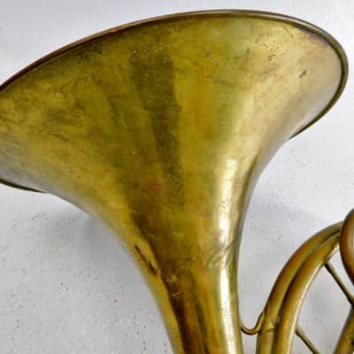 Geo C. Diver Music Co Gold Star Single French Horn, USA,  Lacquered Brass image 4