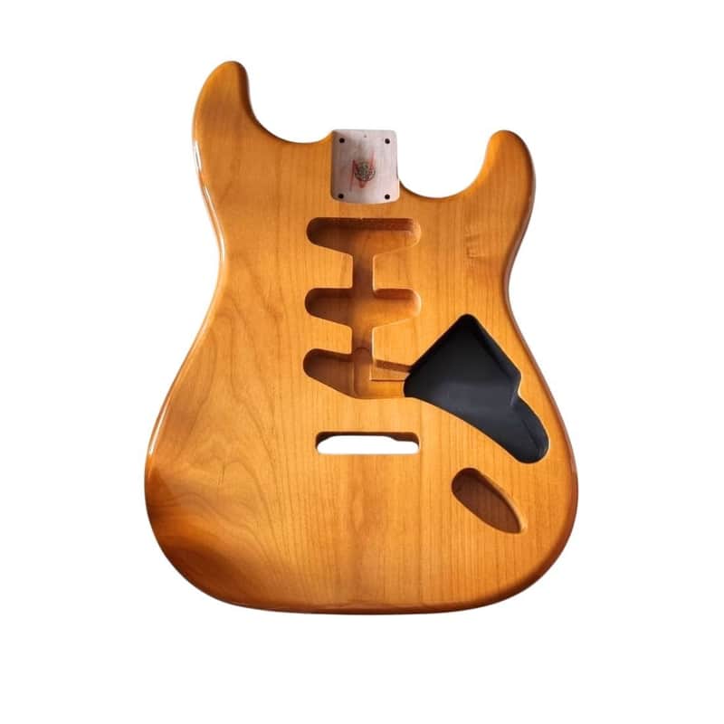 Stratocaster Body Alder 3Pcs, Natural Poly Gloss Finish image 1