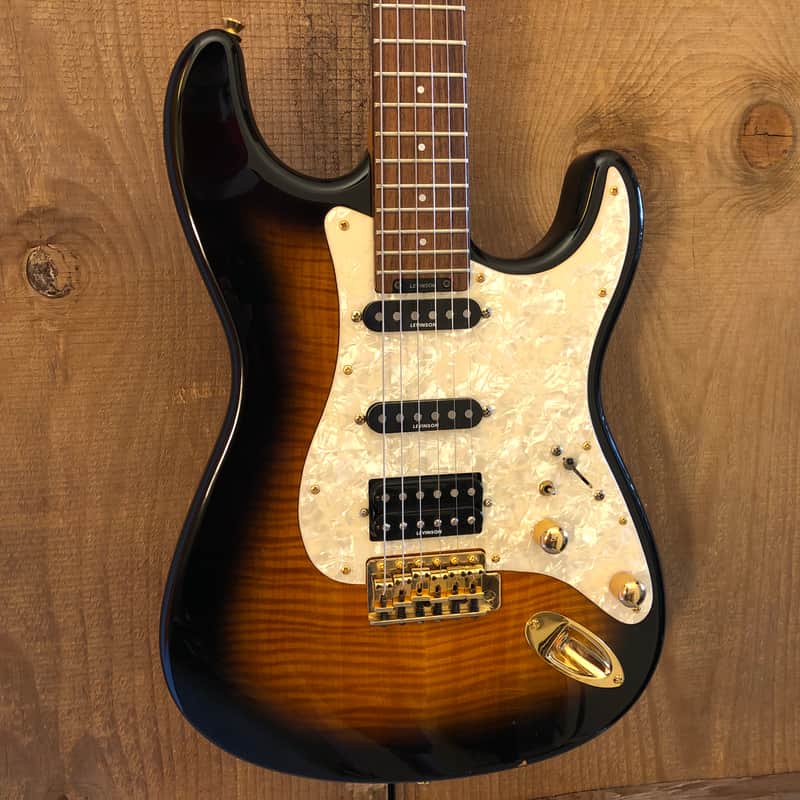 Blade Levinson Texas Deluxe HSS Strat Flame Sunburst c. 1994-95 w