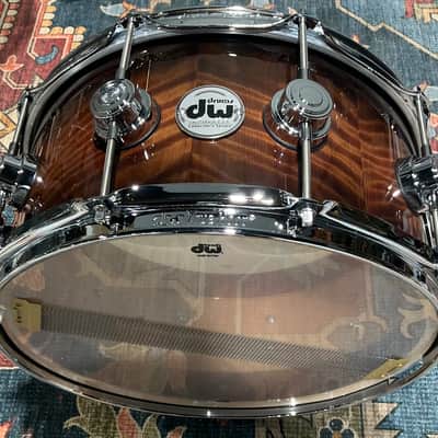 DW Collector's Series Exotic Snare Drum - 6.5x14 - Candy Black Burst Over Vavona image 8