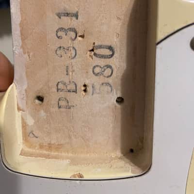 Fender Japan PB-331 Bass E-serial Left-Handed 1984 Vintage White image 12