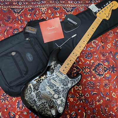 *NEW IN BOX* 2025 Fender Japan Limited Edition Stratocaster Black Paisley - MIJ JD25 - low tariffs image 1