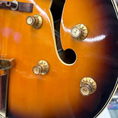 Ventura V1300 Archtop Electric Guitar 1960s Sunburst Japan No Case image 5