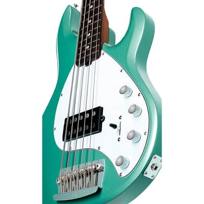 Sterling by Music Man StingRay 5 RAY35 Bass Guitar - Regular Dorado Green image 6