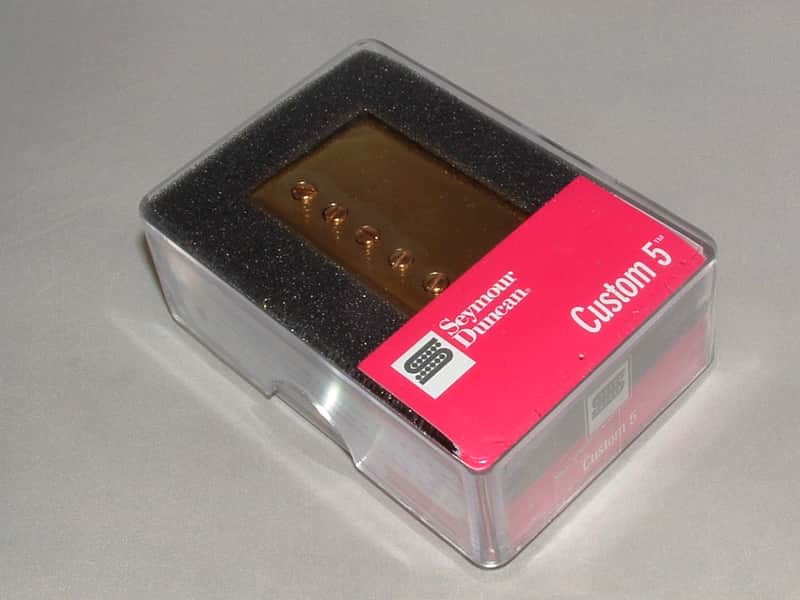 Seymour Duncan SH-14 Custom 5 Alnico Humbucker  (Gold)  New with Warranty image 1