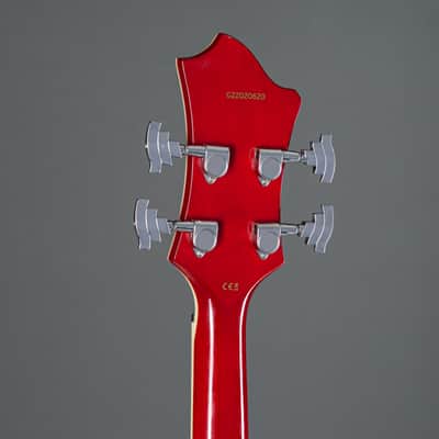 Hagstrom Viking Bass WCT Wild Cherry Transparent - Semi-Acoustic Bass righthand image 5