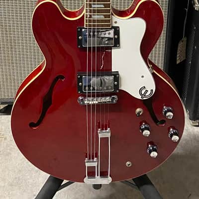 1996 Epiphone Riviera CH - Cherry - Includes OHSC image 1