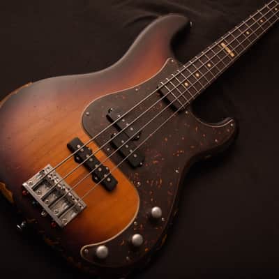 ESP Vintage Four Precision/Jazz Bass guitar! NOT LTD! Sunburst! Custom Shop Fender Killer! image 2