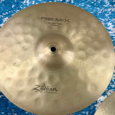1998 12” Zildjian REMIX HIHATS 664g 965g image 6