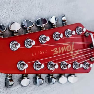 Hondo Fame 760/12 1982 - Metalic Red Stratocaster 12-String image 8