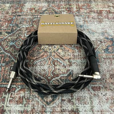 Rattlesnake Cable Company 10' Standard Instrument Cable S/RA - Sidewinder Black Weave image 1