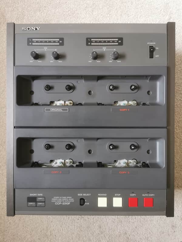 SONY CCP-2300 16x Speed Both Sides Stereo 3 Cassette Tape Duplicator image 1
