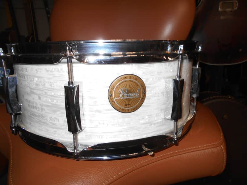 Pearl Pearl Limited Edition SST Birch 14x5.5 Snare drum Marine Pearl image 1