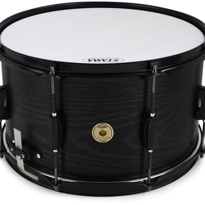 Tama Woodworks Snare Drum 8 x 14 inch, Black Oak Wrap image 1