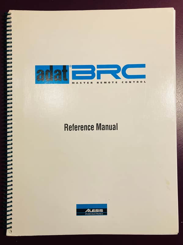 Alesis adat BRC manual 1993 image 1