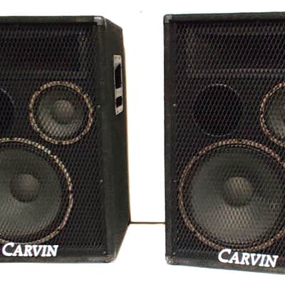 Carvin 1584, passive, 3 way loudspeakers. 400 watt, 8 ohm cabinets mid-90s - Textured Coating image 2