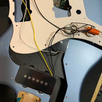 Fender 2026 Collection Hybrid II Jazzmaster Satin Metallic 2026 Matte Aero Blue Japan MIJ w/ Gig Bag, Case Candy image 12
