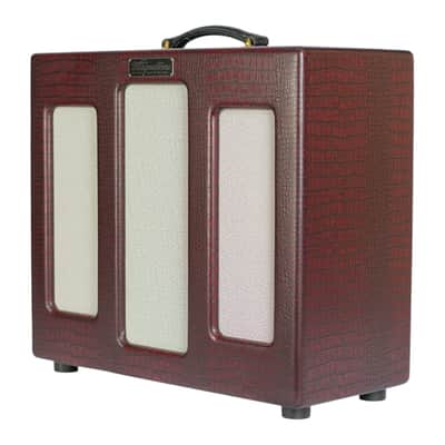New Magnatone Limited Edition Varsity Reverb 1x12 Combo Cathedral Burgundy #008866 image 3