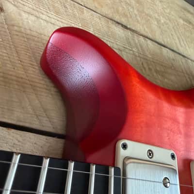 PRS S2 Wood Library Special Semi-Hollow Quilted Top Ebony Fretboard Satin Bonnie Pink Cherry Burst  S2088417 image 20