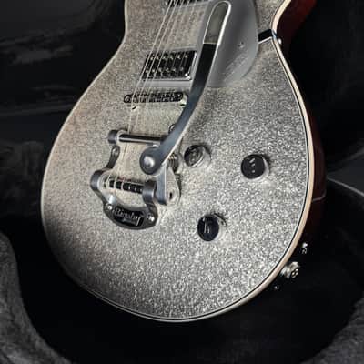 Gretsch G5230T Electromatic Sparkle Jet FT w/HSC - Silver Sparkle (Used) image 1