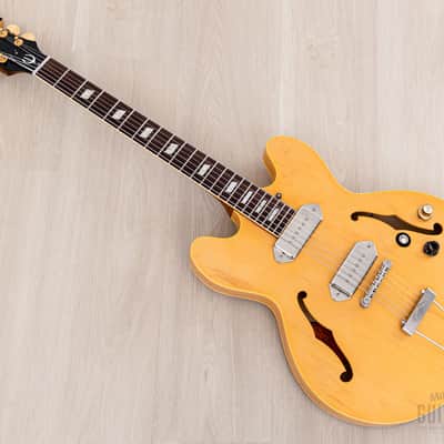 1996 Epiphone Revolution Casino Japan Limited Edition John Lennon Spec Natural w/ Case, Pre-Elitist Terada image 12