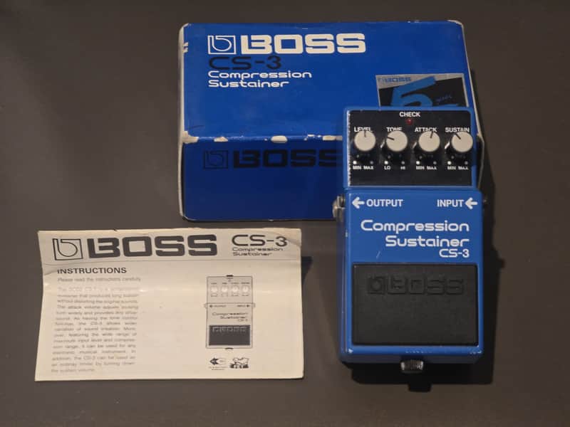Boss CS-3 Compression Sustainer - April 1998 - MIJ - with Box image 1
