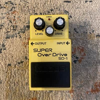 Boss SD-1 Super OverDrive “Silver Screw” MADE IN JAPAN Black Label 1981 image 2