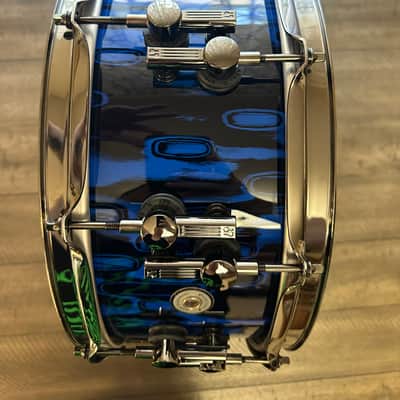 Sonor SQ2 Medium Maple Late 2000 - Blue Tribal image 2