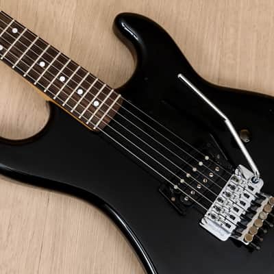 1987 Kramer Focus 1000 Vintage Superstrat Black w/ Floyd Rose, Japan image 7