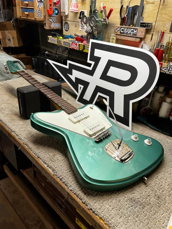 Redeemed Guitars DeVille 2024 - Inverness Green, Jazzmaster meets non-reverse Firebird image 1