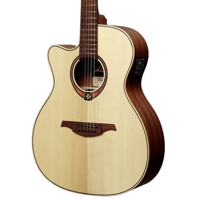 Lag TL88ACE | Auditorium Left-Handed Cutaway Acoustic-Electric, Natural. New with Full Warranty! image 1
