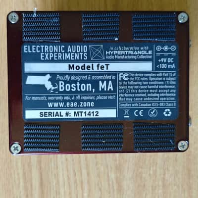 Immagine Electronic Audio Experiments Model feT V3.8 2023 - Oxblood Sparkle - 6