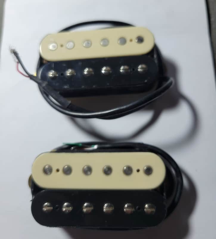 EVH Wolfgang Special Pickups – Bridge & Neck Pair - Zebra - OEM BHK image 1