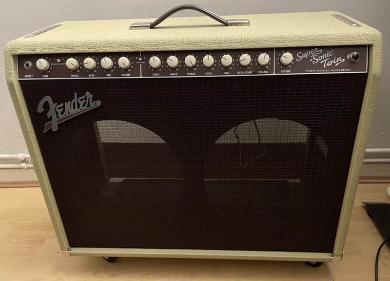 Fender Super-Sonic Twin 2x12" Valve Guitar Amplifier Combo 100w/25w image 1