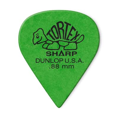 Dunlop 412P.88 Tortex Sharp Green image 3